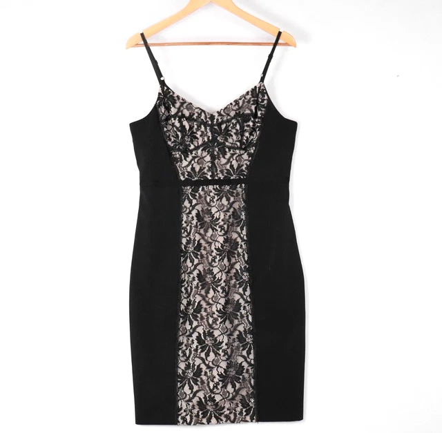 PORTMANS SIZE 14 Black Lace Midi Dress Australian Designer Label $129.00 -  PicClick AU