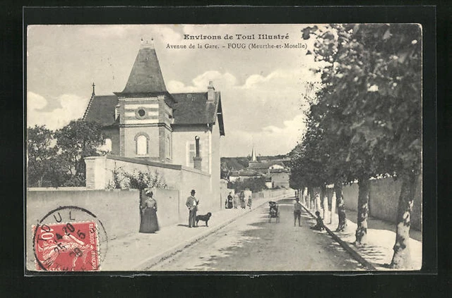 CPA FOUG, AVENUE de la Gare 1908 EUR 4,00 - PicClick FR
