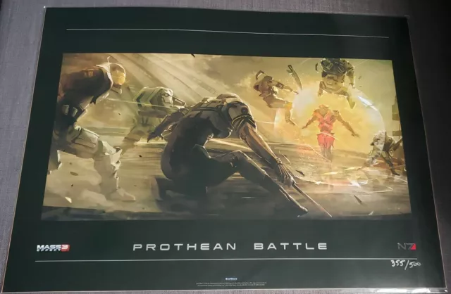 Mass Effect 3: Lithograph - Prothean Attack *Limited 355/500*