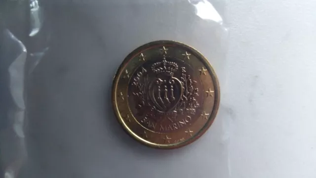 1 Euro Kursmünze San Marino 2004, geringe Auflagezahl