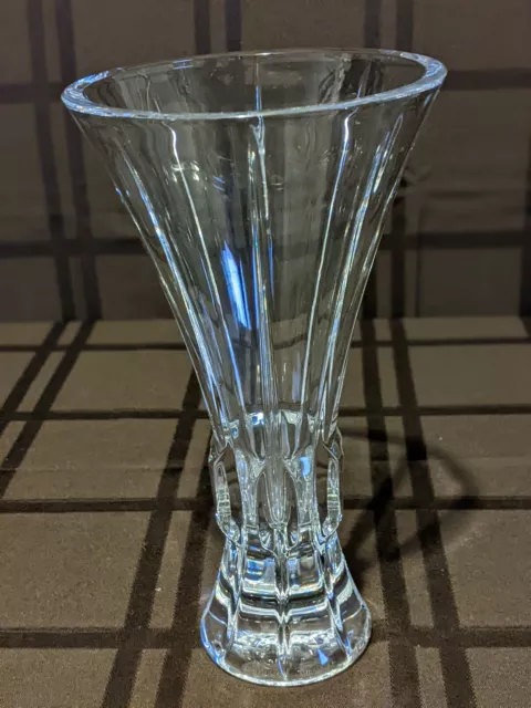 Royal Limited 24% Full Lead Crystal Vase Made In Czech Republic EC 8 1/2"