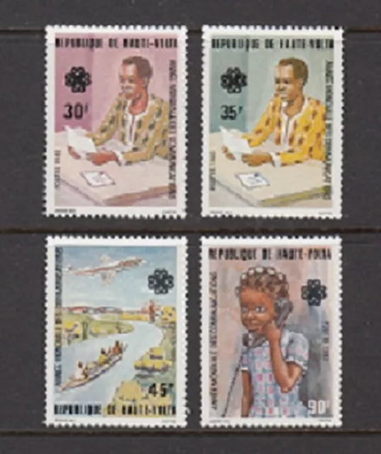 Burkina Faso Sc# 624-627 World Communications Year 1983 - Mnh