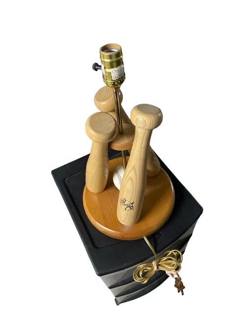 Unique Rare Baseball Bat Glove Balls Table or Desk Lamp - No Shade