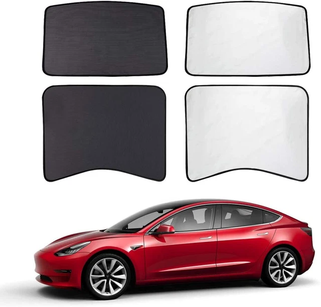 TACHICO TESLA MODEL 3 Glass Roof Sunshade Sunroof Overhead Roof Mesh