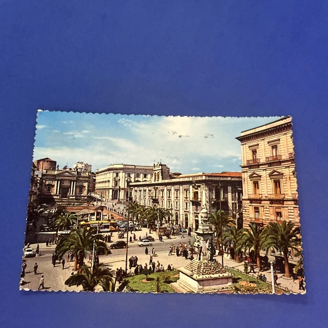 Carte Postale Ancienne - Catania, Piazza Stesicoro E Palazzo Dei Tribunali - 1930