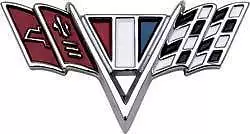 65 66 67 Chevy Ii Nova Chevelle + V Flag Fender Emblem