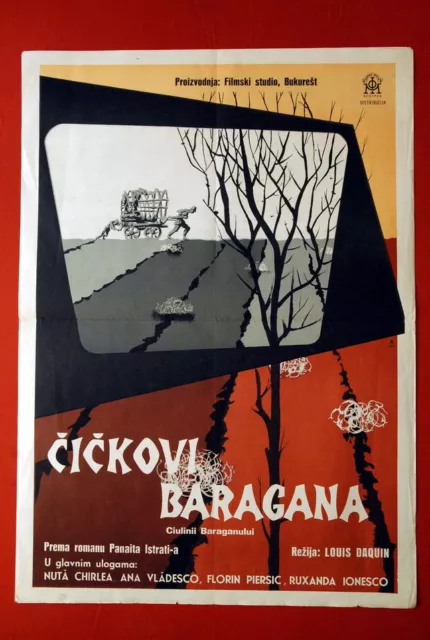 Ciulinii Baraganului Baragan Thistles Romanian 1958 Rare Exyu Movie Poster