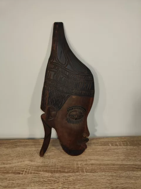 Ancien Masque Africain En Bois Vintage