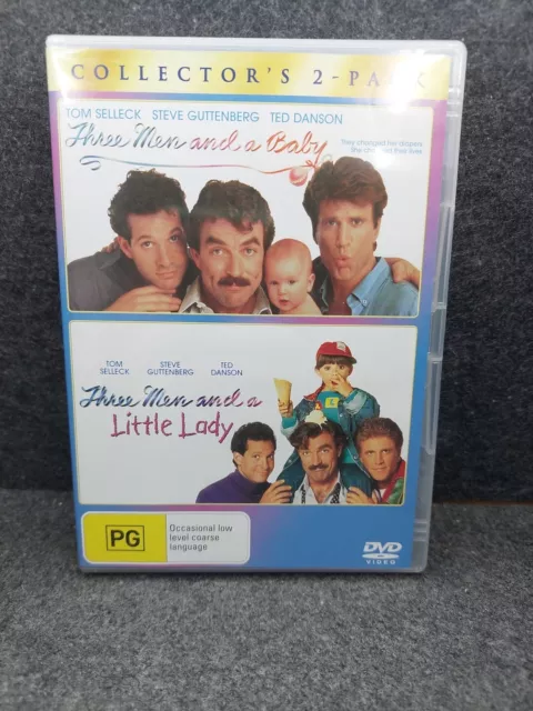 Three Men And A Baby  / Three Men And A Little Lady  (DVD, 1987) VGC FREE POST