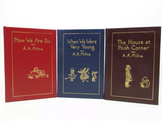 Easton Press A A Milne House Pooh Corner Now We Are Six When We Were Very Young Easton Press A A Milne House Pooh Corner Now We Are Six When We Were Very Young
