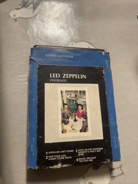 Led Zeppelin ‎– Presence 8 Track  – SK.859402 Blue Cover