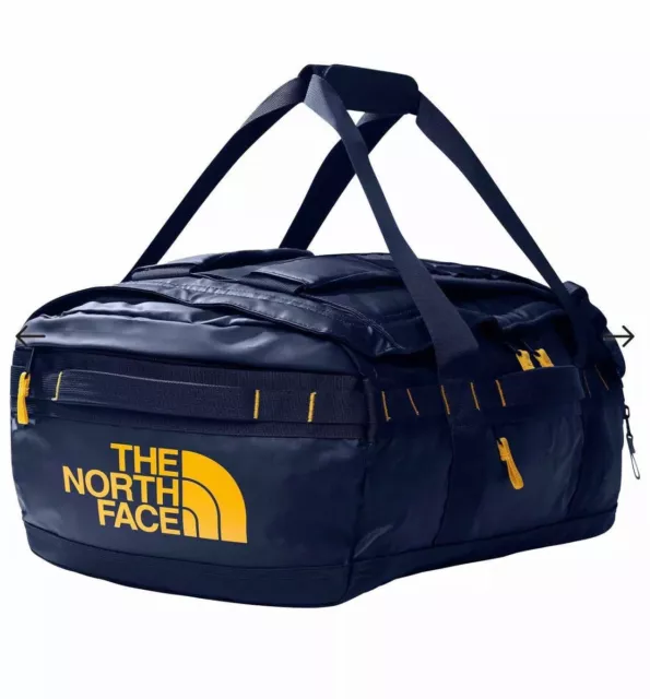 The North Face Base Camp  Duffel 42L  (Back Pack) Navy/ Gold  - Blue/yelow