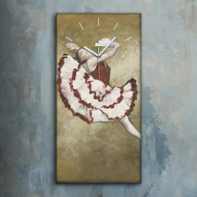 Horloge murale sur toile 30x60 Art Image grande danseuse de ballet espagnole