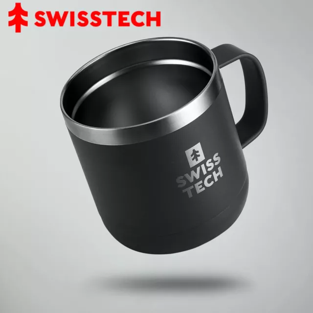 Swiss+Tech Coffee Mug 14 oz Double Wall Vacuum Insulated Mug Cup Tumbler Cup NEW
