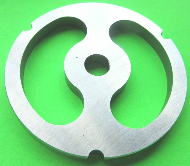 #32 2-hole Stuffing Kidney Plate S/S Meat Grinder for Hobart Cabelas LEM TorRey