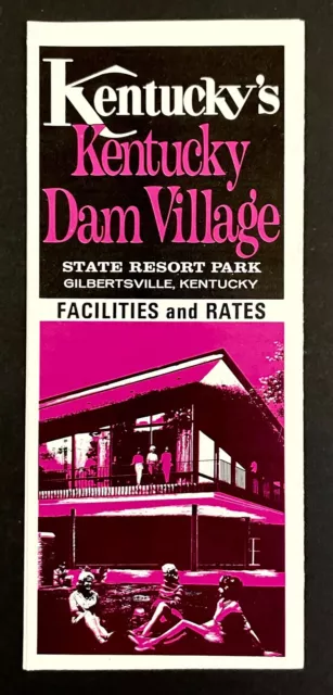 1970s Kentucky Dam Village State Resort Park Gilbertsville VTG Travel Brochure
