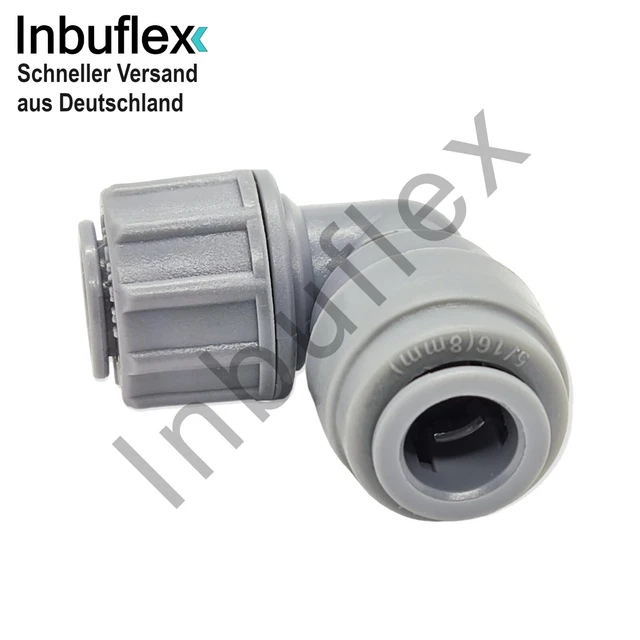 90° Winkel Duotight 8mm (5/16) Schlauch John Guest Bier Brauen Schnellverbindung