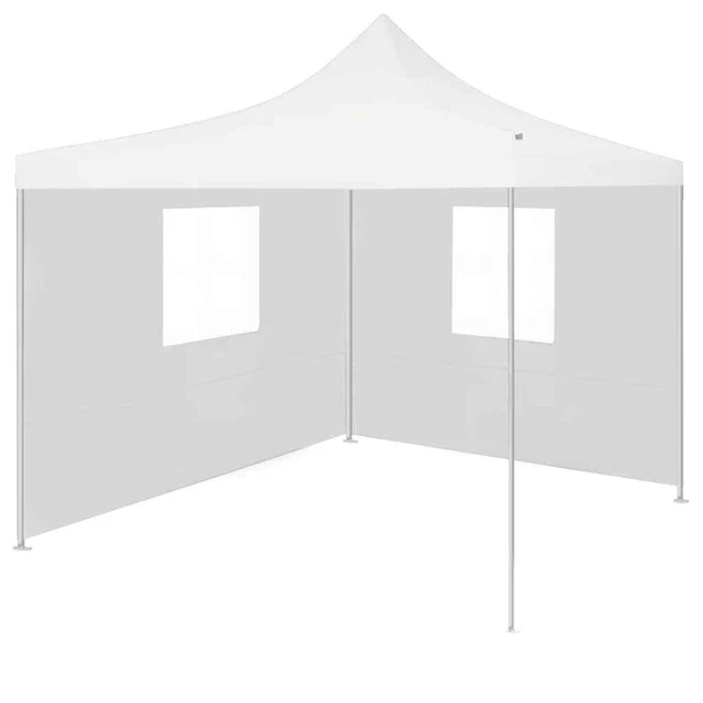 Profi Partyzelt Faltbar 2 Seitenwände 3x3m Stahl Pavillon Gartenzelt vidaXL