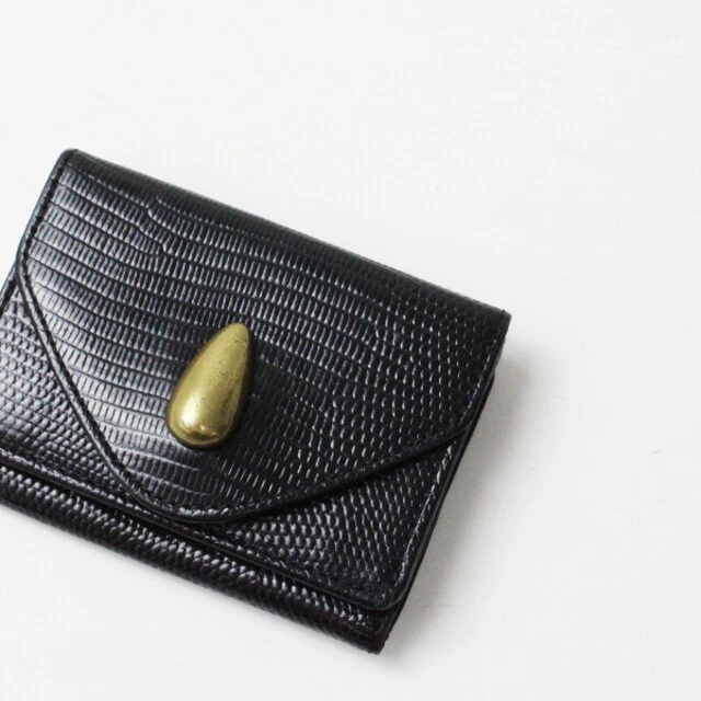 Toff Loadstone Tofu Roadstone Tri-Fold Wallet/Black Mini Wallet Leather 24 Sft26