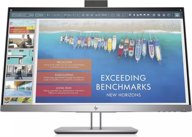 HP 24 Zoll FHD Docking Monitor E243D 60Hz 5ms Antwort 720p Webcam HDMI DP