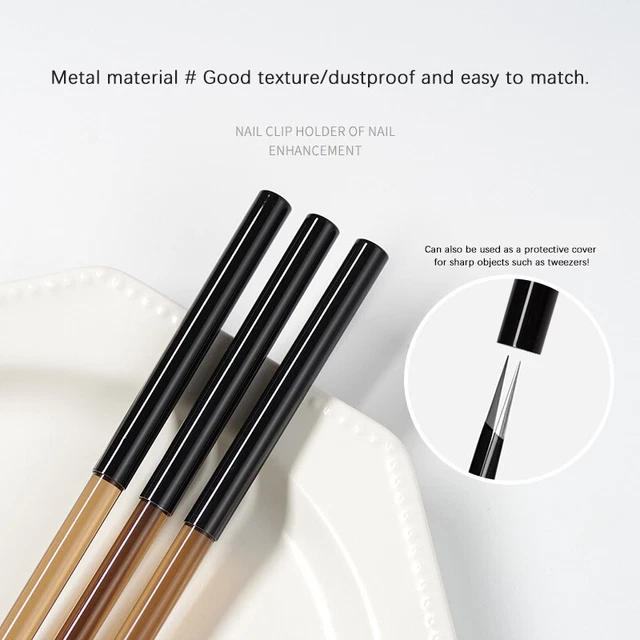 1Pcs Plastic Nail Pen Caps Brush Painting Cover Pens Salon Manicure Protector