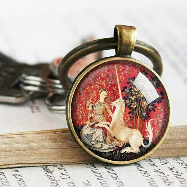 Porte-clés Licorne, Dame et la Licorne Porte-clés, Licorne Tapisserie...