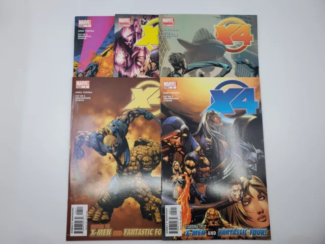 X4 #1-5 2005 Complete Set 1 2 3 4 5 X-Men & Fantastic Four Marvel Comics Lot