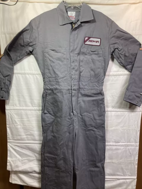 Westex Proban FR-7A Flame Resistant Navy Blue Sz L Zipper Welding Coveralls HB&R