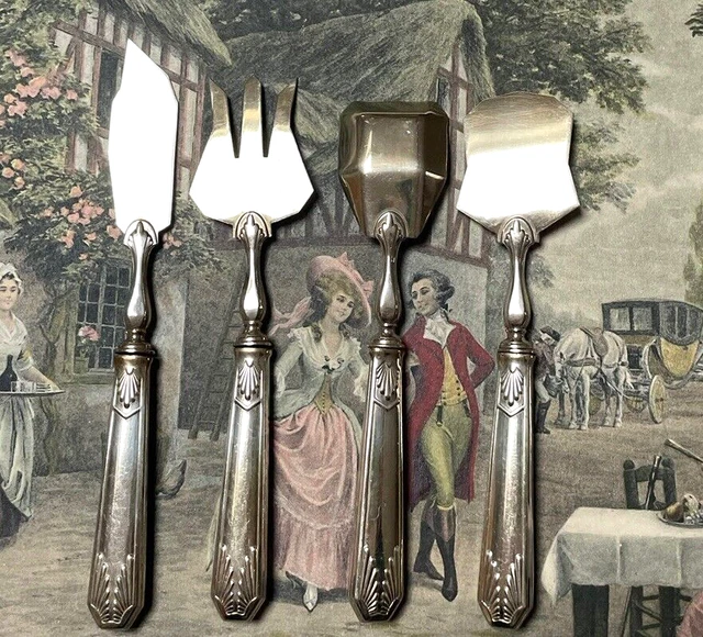 Service à Mignardises Christofle Marly En Métal Argenté - Pièce Rare 1920-1949
