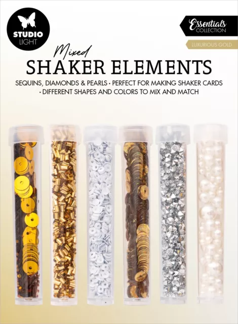 Studio Light Essential Shaker Elements 6/paquete-número de 19, oro lujoso