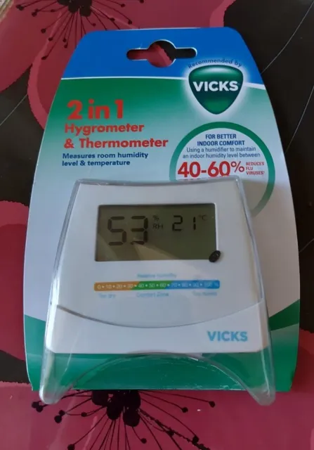 VICKS 2-IN-1 HYGROMETER and Thermometer £15.00 - PicClick UK
