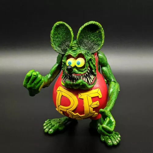 4"Green Red   Rat Fink "Daddy" ED Roth PVC Action  Figure  New Without Box