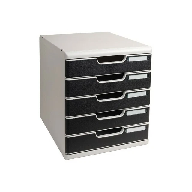 Cassettiera Modulo A4 GRIGIO/NERO - 5 cassetti - MULTIFORM 301014D