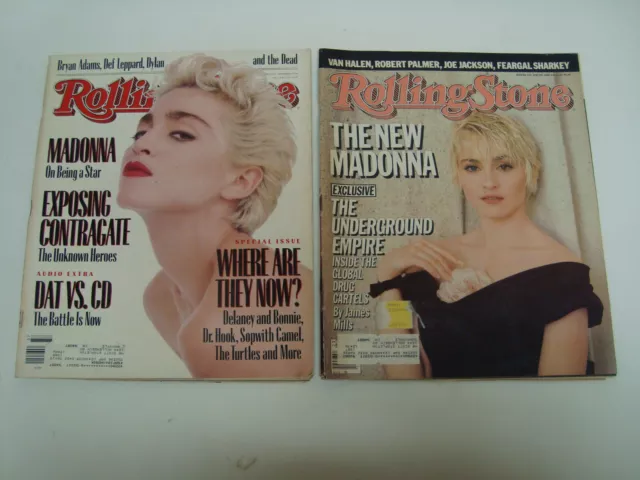 Lot of 2 Rolling Stone magazine, Madonna covers 1987, 1986