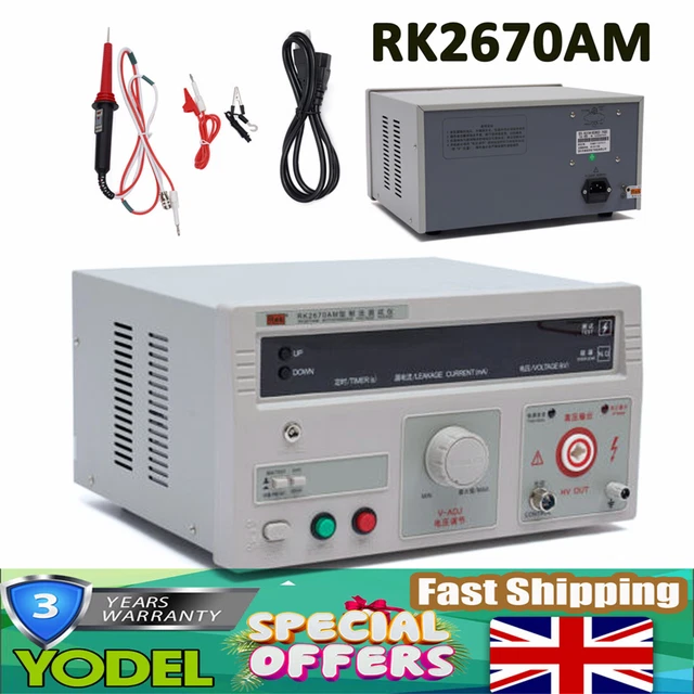 Withstand Hi-Pot Tester Voltage Withstand Test Equipment 110V 5KV AC 100VA New