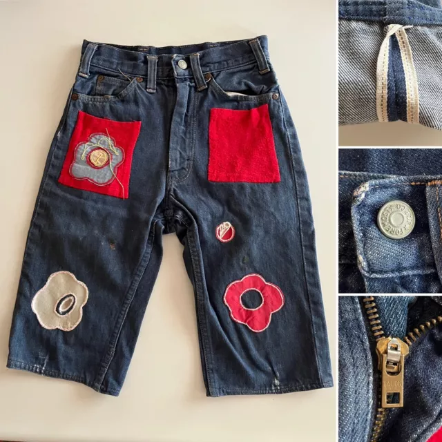 VTG 60s Selvedge PENNEYS FOREMOST Denim Jeans Pants W 22 L 12 Boys Hobo Hippie