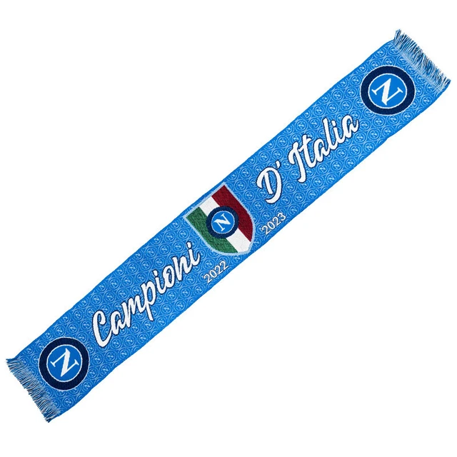 Sciarpa Ufficiale SSC Napoli - Campioni Forza Napul3, Colore Bianco - Per Tifosi - Foto 7