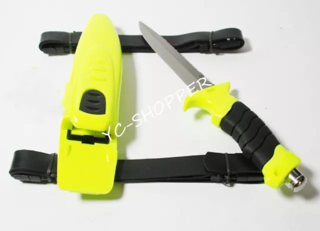 Scuba Diving Hunting Camping Fishing Stainless Steel Dive Knife 2