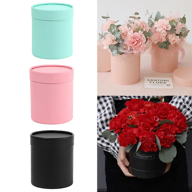 Flower Box 12cm Round Cardboard Gift Boxes Wedding Party Rose Flower DecoraI4LN