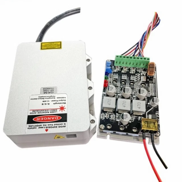 RGB 20W Full Color White Light Laser Module Analog Modulation DC24V TEC Cooling