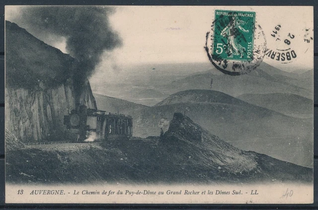 [CPA562] France, Auvergne - Le Chemin de fer du Puy-de-Dôme - very nice postcard