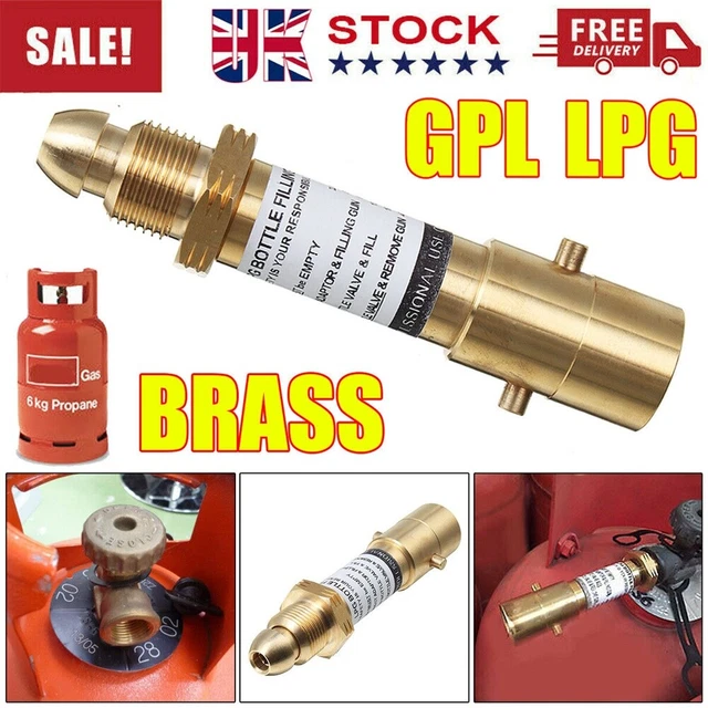 REFILL PROPANE GAS Bottle Lpg Uk Fill Adapter Filling Point