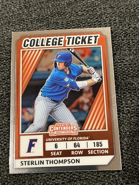 2022 Panini Elite Extra Edition #CTO-16 Sterlin Thompson College Ticket