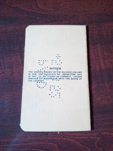 New York Bronx County Trust Bank Book Passbook Dated 1943 2