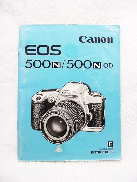 CANON EOS 500N Instruction book | 67pg | $9.25 |