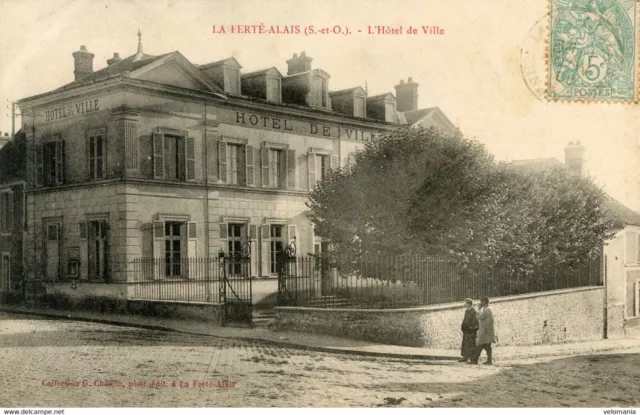 14676 cpa 91 La Ferté Alais - l' Hôtel de Ville