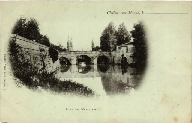 CPA CHALONS-sur-MARNE le. . . . - Pont des Mariniers (742404)