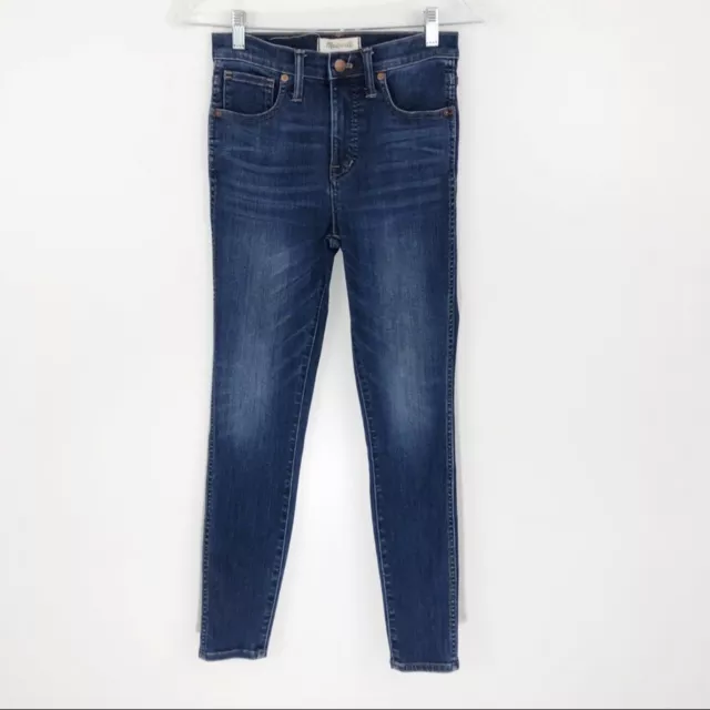 Madewell 10” High Rise Skinny Jeans in Danny Wash Tencel Denim Edition 25