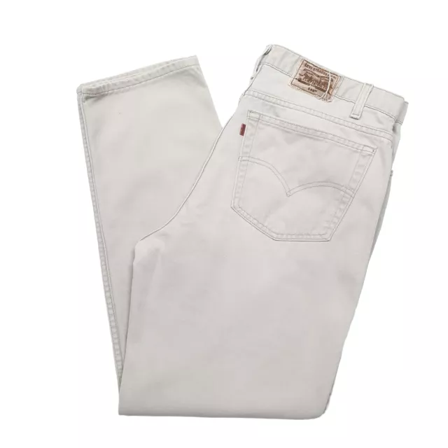 LEVIS 540 pantaloni denim beige Loose Fit da uomo W38 L31