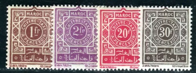 MAROC PORTO 1947 Yvert TT 53-56 ** POSTFRISCH TADELLOS (09281